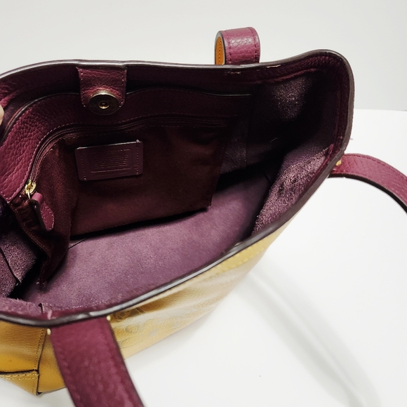 COACH Leather Colorblock Horse  & Carriage Handbag Purse - Picture 12 of 17